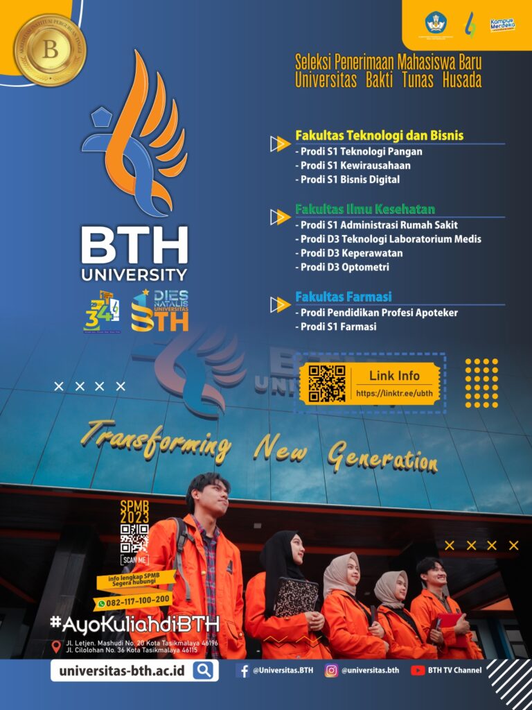 Jadwal Pelaksanaan Spmb Ubth 2023 2024 Universitas Bakti Tunas Husada